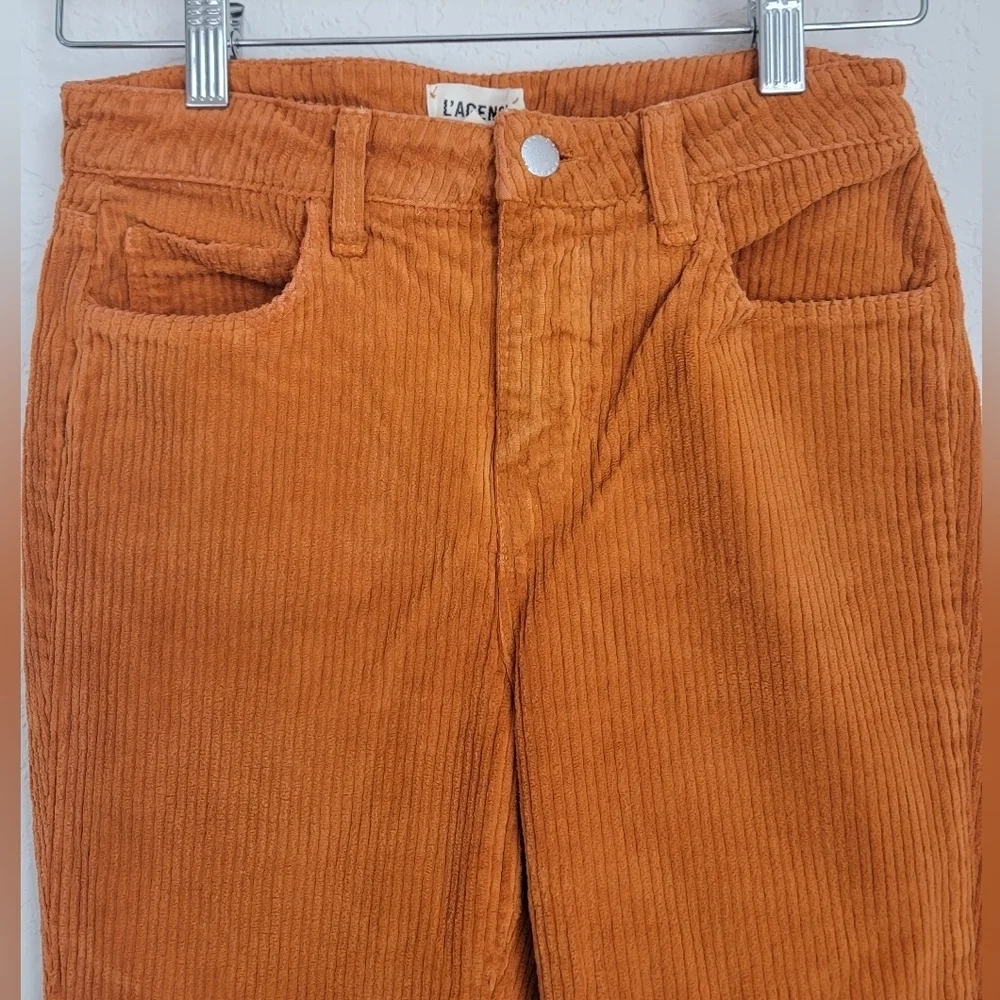 L'AGENCE Oriana High Rise‎ Straight corduroy Pants SIze 25 New